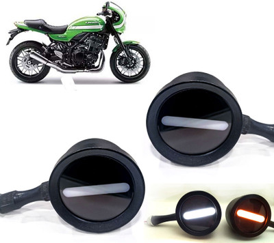 AUTO PEARL Front LED Indicator Light for Kawasaki(White, Yellow)