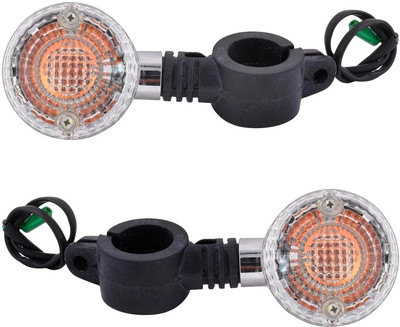 anmol enterprises Front LED Indicator Light for Bajaj Avenger(Amber, Orange)