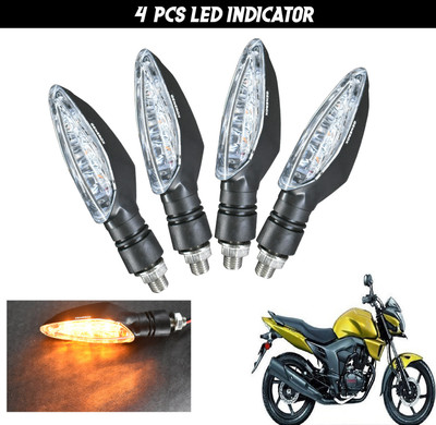Generox Front, Rear LED Indicator Light for Honda CB Unicorn Dazzler(Amber)