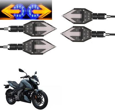 Vagary Front, Rear LED Indicator Light for Bajaj Pulsar N160(Blue, Yellow)