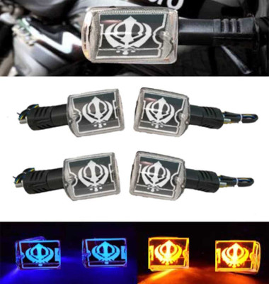 SGENTERPRISES Front, Rear LED Indicator Light for Hero Splendor Plus, Splendor(Black, Blue)