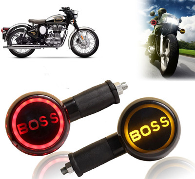 AUTO PEARL Side LED Indicator Light for Royal Enfield Classic(Yellow, Red)
