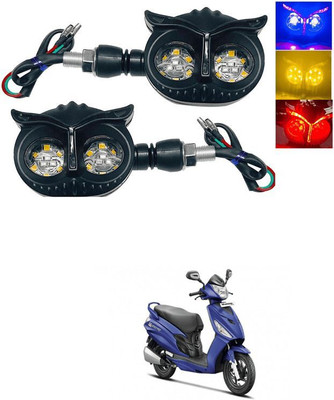 JMA TRADING Front, Rear LED Indicator Light for Bajaj Universal For Bike(Yellow, Blue)