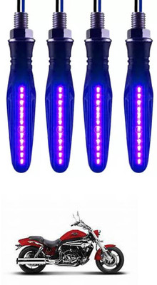 E-Shoppe Front, Rear, Side LED Indicator Light for Hyosung Aquila Pro 650(Blue)