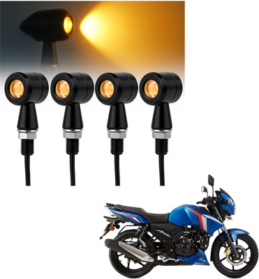 JMA TRADING Front, Rear LED Indicator Light for TVS Universal For Bike(Amber)