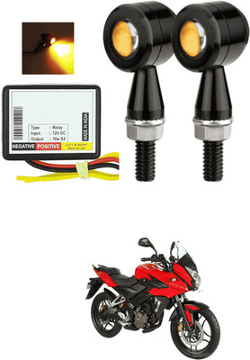 LOVMOTO Front, Rear LED Indicator Light for Bajaj Pulsar 150 DTS-i(Yellow)