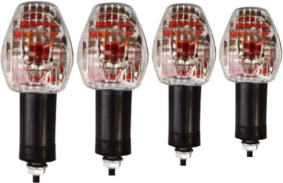 BIKEBLOOM Side, Rear, Front Incandescent Indicator Light for Hero HF Deluxe, HF-Deluxe, Glamour(Amber)