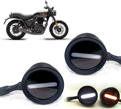AUTO PEARL Front LED Indicator Light for Royal Enfield(White, Yellow)