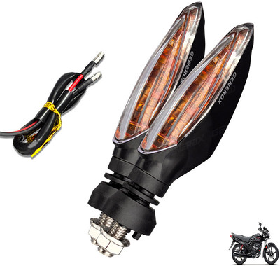Generox Front, Rear LED Indicator Light for Hero Passion Pro(Amber)