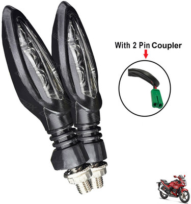 Generox Front, Rear LED Indicator Light for Hero Karizma ZMR(Yellow)