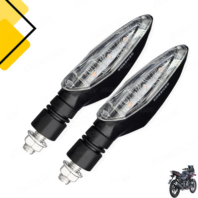 Generox Front, Rear LED Indicator Light for Bajaj Pulsar 220 DTSi-Fi(Amber)