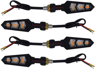 RWT Side, Front, Rear LED Indicator Light for Hero HF Deluxe(Yellow, Blue, White)