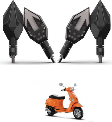 PRTEK Front, Rear LED Indicator Light for Piaggio Vespa LX(Multicolor)