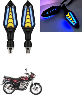 SRPHERE Front, Rear LED Indicator Light for Bajaj Universal For Bike(Amber, Blue)