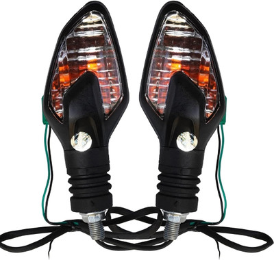 BIKEBLOOM Side, Rear, Front Incandescent Indicator Light for Bajaj Platina 100ES(Yellow)