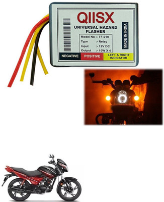 Qiisx Front, Rear Flasher Indicator Light for Hero Glamour(Multicolor)