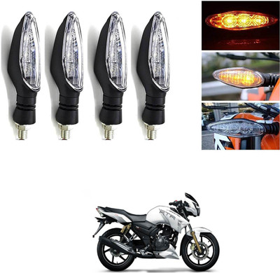 LOVMOTO Front, Rear LED Indicator Light for TVS Apache RTR 180(Multicolor)