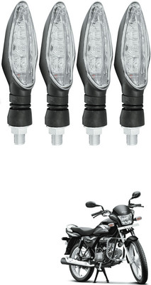 LOVMOTO Front, Rear LED Indicator Light for Hero Splendor Plus(Yellow)