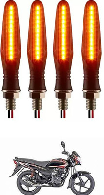 E-Shoppe Front, Rear, Side LED Indicator Light for Bajaj Platina(Yellow)
