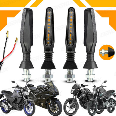 Generox Front, Rear, Side LED Indicator Light for Yamaha Universal For Bike(Yellow)