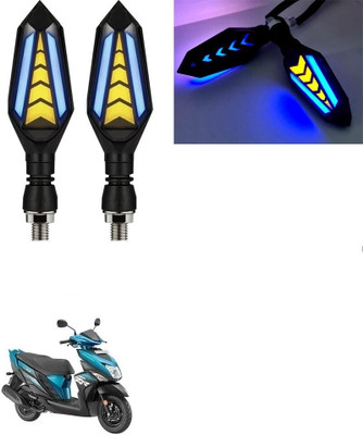 SRPHERE Front, Rear LED Indicator Light for Yamaha Universal For Bike(Amber, Blue)