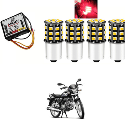 PRTEK Front, Side LED Indicator Light for Hero Splendor Pro(Red)