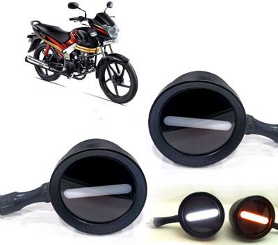 AUTO PEARL Front LED Indicator Light for KTM Centuro(White, Yellow)