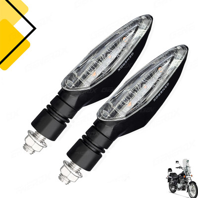 Generox Front, Rear LED Indicator Light for Bajaj Avenger(Amber)