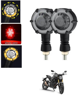 RKPSP Front, Rear LED Indicator Light for Universal For Bike Universal For Bike(Amber, Red)