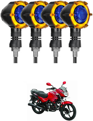 PRTEK Front, Rear LED Indicator Light for Suzuki Gixxer SF(Yellow, Blue)