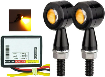 LOVMOTO Front, Rear LED Indicator Light for TVS Jive(Yellow)