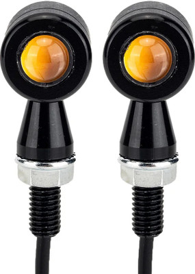 HALLOWS Front, Rear, Side LED Indicator Light for Universal For Bike Universal For Bike(Amber)