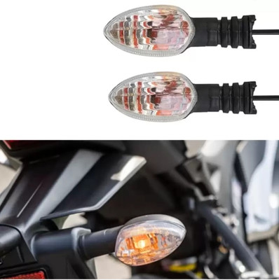 Anaisha Enterprises Side, Rear, Front Incandescent Indicator Light for Yamaha R15 V1, Fazer, FZ S V2, FZ, FZ S, Fazzer Fi(Orange)