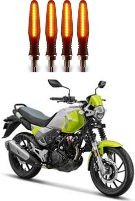 MOTORMANIA Front, Rear, Side LED Indicator Light for Hero Glamour(Yellow)