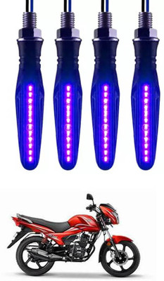E-Shoppe Front, Rear, Side LED Indicator Light for TVS Victor New(Blue)