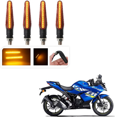 JMA TRADING Front, Rear LED Indicator Light for Suzuki Universal For Bike(Amber)