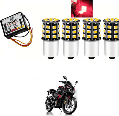 PRTEK Front, Side LED Indicator Light for Bajaj Universal For Bike(Red)