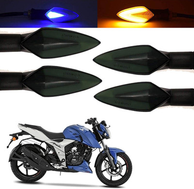 Huims Front, Rear, Side LED Indicator Light for TVS Apache RTR 160(Blue, Yellow)