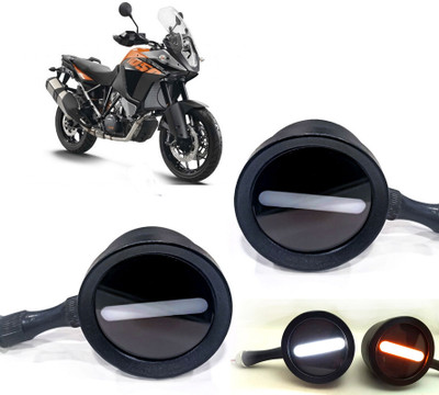 AUTO PEARL Front LED Indicator Light for Kawasaki Adventure(White, Yellow)