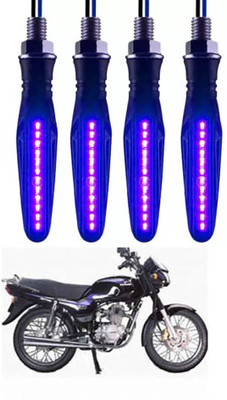 E-Shoppe Front, Rear, Side LED Indicator Light for Bajaj Caliber(Blue)