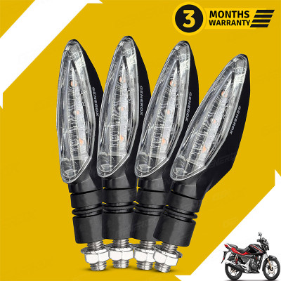 Generox Front, Rear, Side LED Indicator Light for Hero CBZ Xtreme(Amber, Yellow)