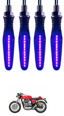E-Shoppe Front, Rear, Side LED Indicator Light for Royal Enfield Continental GT(Blue)