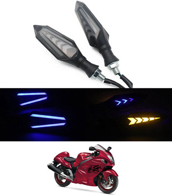 AYW Front LED Indicator Light for Suzuki Universal For Bike(Blue, Yellow)