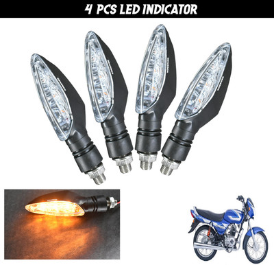 Generox Front, Rear LED Indicator Light for Bajaj CT 100(Amber)