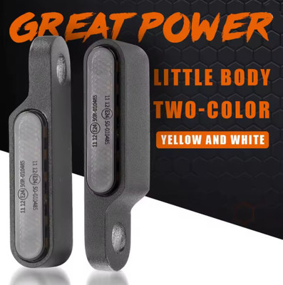 SHOWRIDE Rear, Side LED Indicator Light for Universal For Bike Universal For Bike