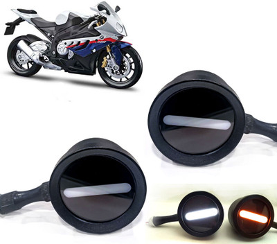 AUTO PEARL Front LED Indicator Light for Bajaj(White, Yellow)
