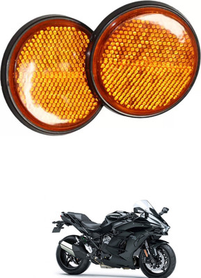 E-Shoppe Front, Rear, Side LED Indicator Light for Kawasaki Universal For Bike(Yellow)