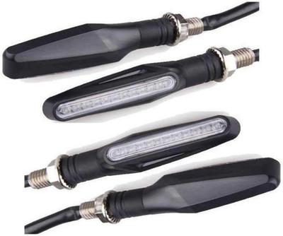 RK BEAUTY Front, Rear LED Indicator Light for Bajaj CT 100(Blue)
