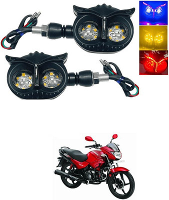 JMA TRADING Front, Rear LED Indicator Light for Hero Splendor Pro(Yellow, Blue)