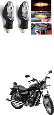 PRTEK Front, Rear LED Indicator Light for Universal For Bike Thunder Bird 350(Multicolor)